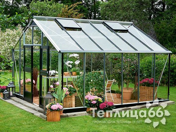 Теплица Juliana Gardener Aluminium, ширина 3,68 метра